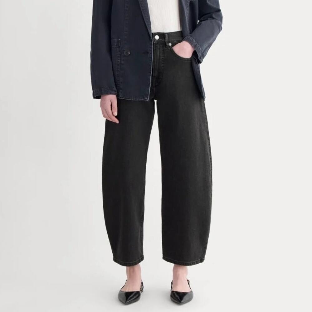 Everlane The Way High Curve Jean Washed Black Size 27 Long NWT